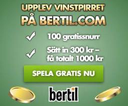 100 free spins hos bertil casino
