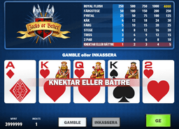 jacks or better vinst