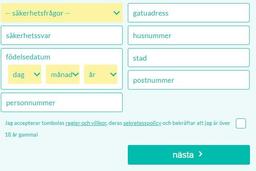 Tombola registrera steg 2
