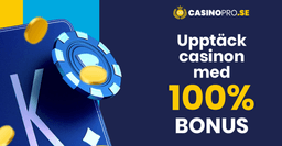 Månadens bästa casinon med 100% bonus