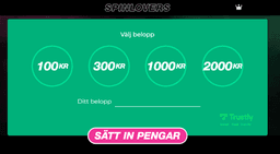 Insättningar via Trustly hos SpinLovers