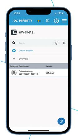 Mifinity e-plånbok app