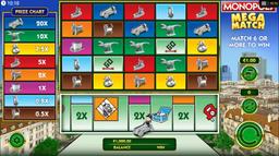 Monopoly Mega Match speltavla